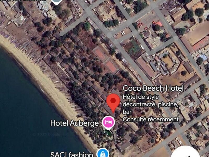 A Vendre - Hôtel Coco Beach – Pieds dans l’eau à Mbour – 3 milliards FCFA
